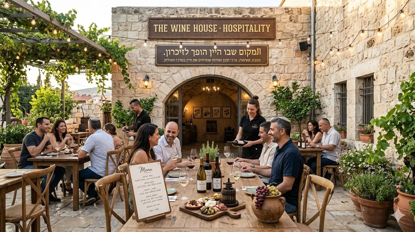בית יין ואירוח באווירת אבן ירושלמית